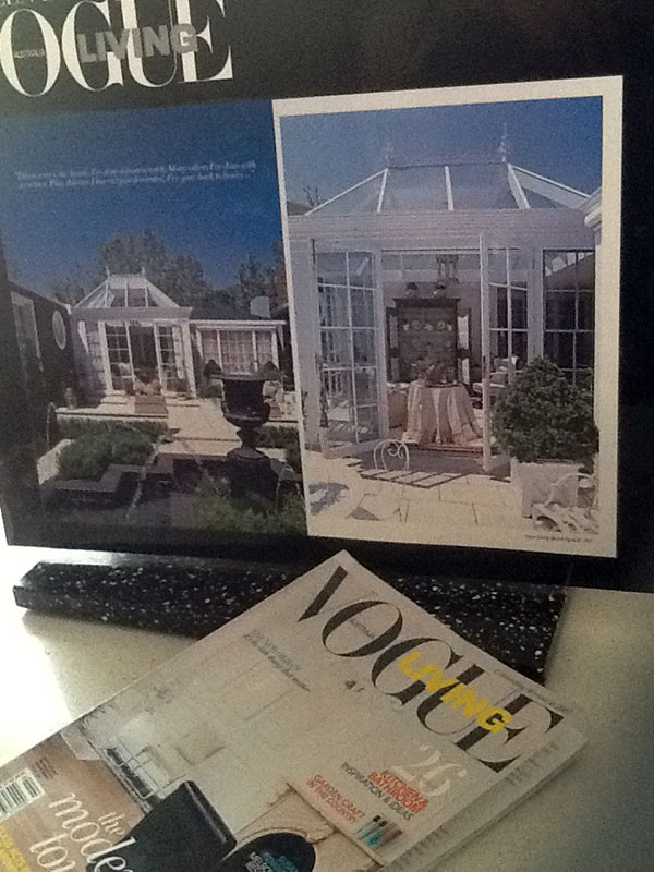 Designer Gardens featured in Vogue Living Magazine